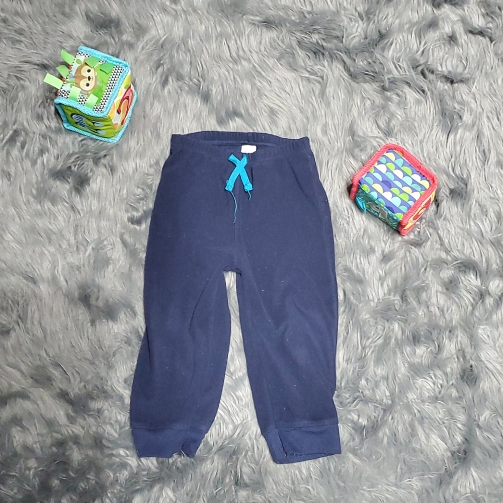 Free Comfy fleece blue pants 24 months